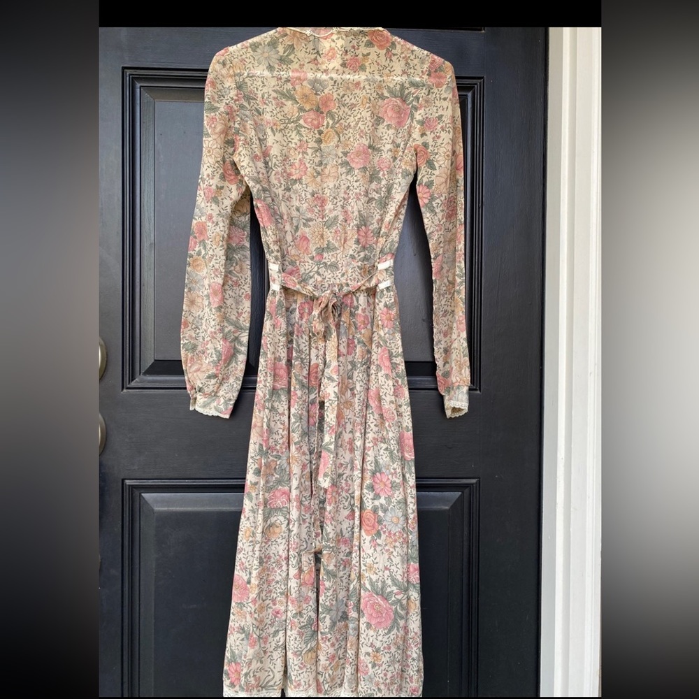 Vintage‎ Gunne Sax Dress Floral Print Size 7 - Picture 2 of 11
